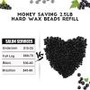 2.5lb Hard Wax Beads, Scented Stripless Wax Bead for Sensitive Skin, Professional Brazilian Waxing Bead, Bikini, Body, Face, Legs, Back, Chest, Coarse Hair Removal, At-Home Salon, 20 Wooden Sticks view 3