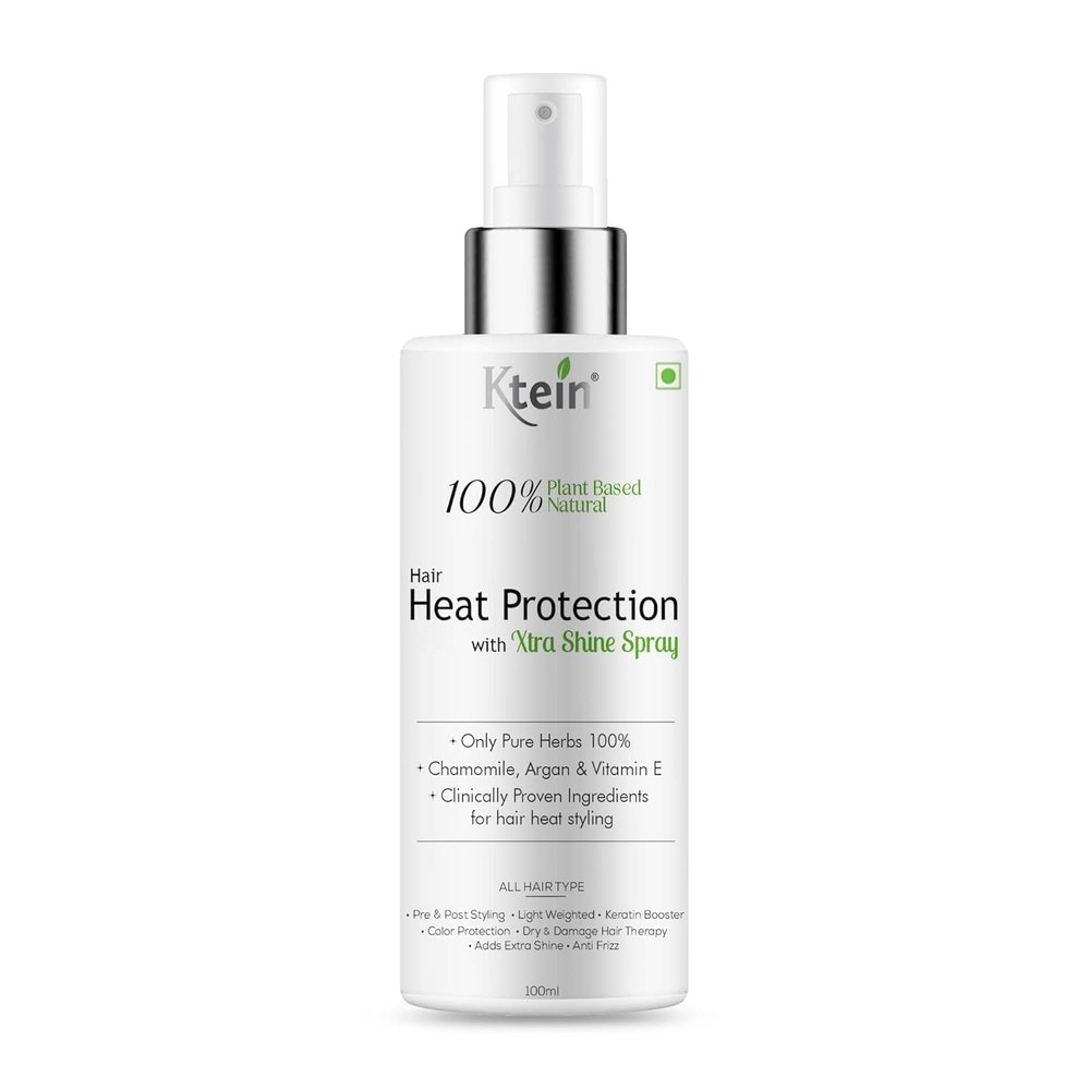 NinthAvenue Basics 100% Plant Based Hair Heat Protection Spray with EXTRA SHINE, Chamomile, Argan and Vitamin E 100ml