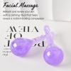 Facial Ice Globes, Cryo Cooling Balls with Anti-Slip Handle for Face, Eyes & Neck, Relaxing Beauty Massage Tool for Soothing and Refreshing Skincare Routine, Quicksand Purple view 2