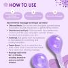 Facial Ice Globes, Cryo Cooling Balls with Anti-Slip Handle for Face, Eyes & Neck, Relaxing Beauty Massage Tool for Soothing and Refreshing Skincare Routine, Quicksand Purple view 3