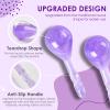 Facial Ice Globes, Cryo Cooling Balls with Anti-Slip Handle for Face, Eyes & Neck, Relaxing Beauty Massage Tool for Soothing and Refreshing Skincare Routine, Quicksand Purple view 4