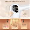LYSMOSKI IPL Hair Removal Device, Laser Hair Removal for Women and Men, Painless Safe at-Home Hair Removal Device for Armpits Back Legs Arms Face Bikini Line view 3