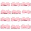 Tomolucky Direct 12pcs Spa Headband Soft Bowknot Spa Hair Band Coral Fleece Headband Makeup Headbands for Face Washing Skin Care Shower Yoga Headwraps for Women Girls (Pattern B) view 1