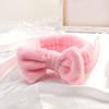 Tomolucky Direct 12pcs Spa Headband Soft Bowknot Spa Hair Band Coral Fleece Headband Makeup Headbands for Face Washing Skin Care Shower Yoga Headwraps for Women Girls (Pattern B) view 2