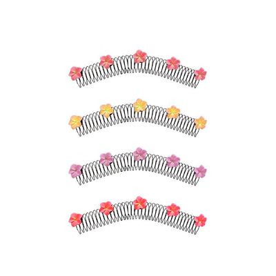 4PCS Fixer Comb Clips Stretchable Hair Combs Hair Finishing Clips Accessories Stretch Combs Stretchable Hair Pin Hair Holders U Shape Comb