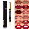 Leiteea 2-in-1 Waterproof Lipstick Lip Liner, 12 Colors Lip Liner and Lipstick Combo, Long-lasting 24 Hour Lipgloss Matte Lipstick and Lip Pencil Liners Makeup Gift Set for Girls Women (#02) view 1