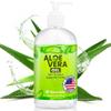 Honeyskin Organic Aloe Vera Gel for Face with Orchid & Apple Stem Cells - Soothing & Hydrating Aloe Gel for Sunburn Relief & After Sun Care - 100% Aloe Vera Gel for Hair, Face & Body (12 Fl Oz) view 1