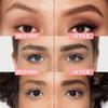 2025 Upgraded Magic Eyebrow Pencil - 3D Waterproof, Sweatproof & Long-Lasting All Day 4-Tip Microblading Brow Pen for Vivid & Hair-Like Brows Contouring & Precise Magic with 4 Fork (Gray Brown) view 2
