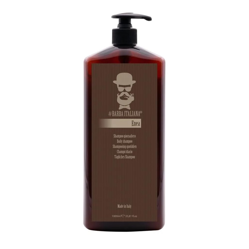 Barba Italiana ENEA Daily Shampoo for Men (1000ml/33.81flOz) - Gentle Cleansing and Revitalizing