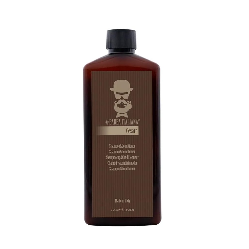 Barba Italiana Cesare Shampoo & Conditioner for Men (250ml/8.45flOz) - Revitalizing Hair Care Duo