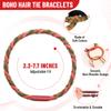 12pcs Boho Hair Bands, Elastic Hair Bands for Women's Ponytails (Saffron) view 2