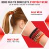 12pcs Boho Elastic Hair Bands - Women's Orange Ponytail Ties view 4