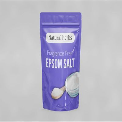 Natural Herbs Organic Unscented Epsom Salt Bath Soak: Relaxing Magnesium Salts for Women, Soothes Tired Muscles, Gentle Exfoliation, Medium-Grain Blend, Self Care Bath Salt, For All Skin Types (100gm)