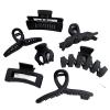 YLNING hair clips Large Black Hair Clip For Women Fashion French Elegant Hairgrips Korean Letter Hair Claw Clips Girls Hairpins Hair Accessories claw clips (Color : Mette Pumpkin) view 2