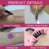 2 in 1 Eyeshadow Stick and Sponge Makeup Brush, Smooth Cream Shimmer Shadow Pencil Long Lasting Waterproof Eye Shadow pen Highlighter Eye Liner, Multi-Dimensional eyes Look (pearl shimme # 01) view 2