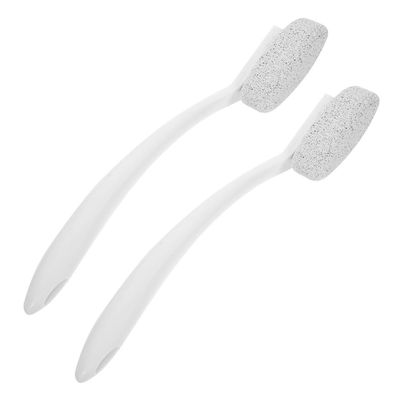 Beavorty 2pcs Handle Foot File Manual Hard Skin Remover for Feet Pumice Tool for Removal Portable and Reusable