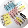 YLNING hair clips 4pcs No Bend Seamless Hair Clips Side Bangs Fix Fringe Barrette Makeup Washing Face Accessories Women Girls Styling Hair Pins claw clips (Color : NO.1) view 3