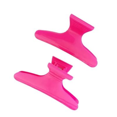 YLNING hair clips 12pcs/Set Butterfly Hair Clips Woman Girl's Hairpins Styling Holding Tools Hair Section Claw Clamps Pro Salon Accessories claw clips (Color : Pink)