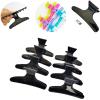 YLNING hair clips 12pcs/Set Butterfly Hair Clips Woman Girl's Hairpins Styling Holding Tools Hair Section Claw Clamps Pro Salon Accessories claw clips (Color : Pink) view 2