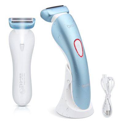 Electric Shaver for Women Electric Razor for Women Bikini Legs Underarm Public Hairs Rechargeable Trimmer with Detachable Head Cordless Wet Dry Use