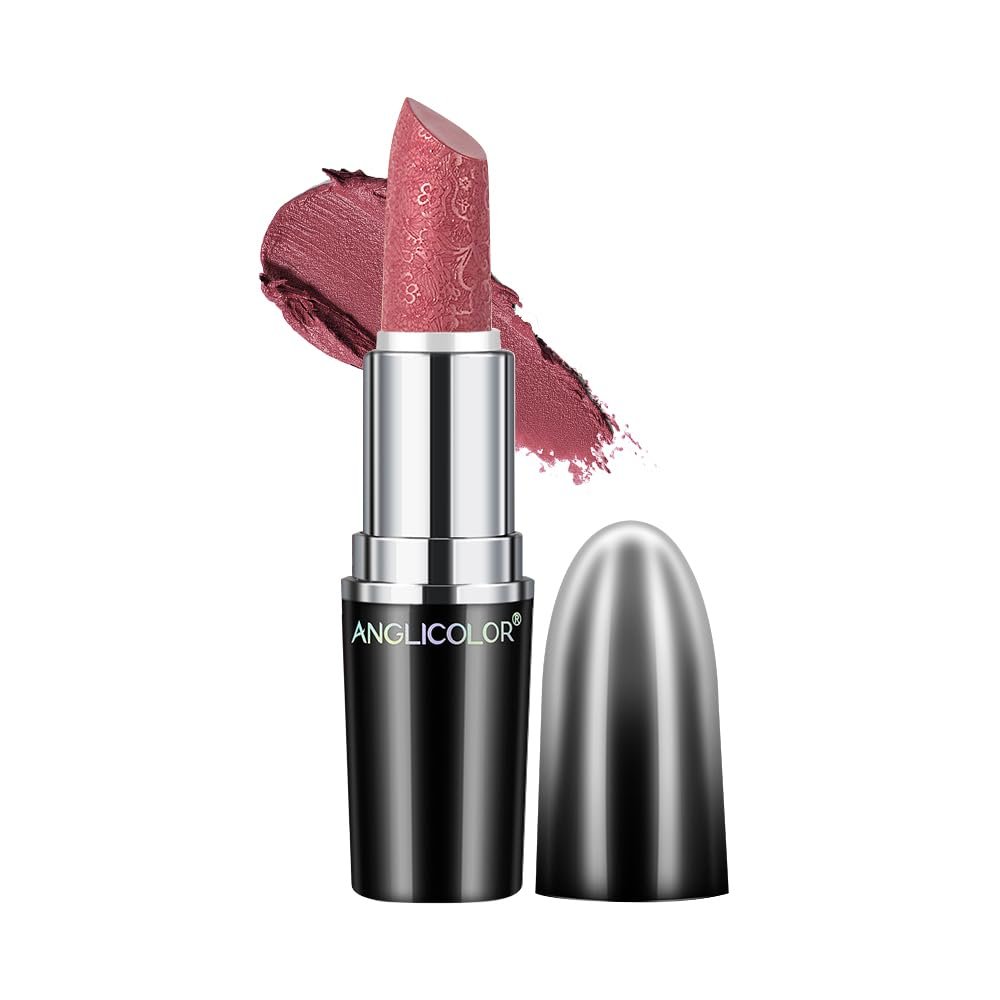 BLMBAY Silk Finish Lipstick, Long Lasting Waterproof 24 Hours Hydrating Rich Buildable Lip Color (#11 HIP & HIPPIE)