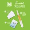 PMUBEAUTY Eyebrow Shaper Wax Kit for Women Eyebrow Facial At-Home Hair Removal with 4 Counts Ready-to-Use Wax Strips for All Hair Types Delicate Areas Cotton Strips Cleansing Wipes 0.2 Ounce view 3