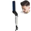 Agatige Beard Straightener Comb, Fast Heating Multifunctional Electric Hair Comb Portable Beard Brush Styler for Men Women Home Travel Use(US) view 1