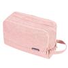 Toiletry Bag for Men Hanging Dopp Kit Water Resistant Shaving Bag Small Toiletry Bag for Traveling (Denim Pure Pink) view 1
