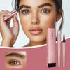 2024 New Magic Eyebrow Pencil, 3D Waterproof Microblading Eyebrow Pencil Contouring Pen, 4 Tip Microblade Eyebrow Pen, Natural Long-Lasting Fine Stroke Microblading Eyebrow Pencil (Black) view 2
