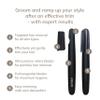 GESKE Precision Trimmer | 4 in 1 | Painless, Hygienic Hair Remover | Precise Hair Trimmer Tool | Face & Body | Men & Women | Grooming Device | Hypoallergenic, Easy-to-exchange Blades | All Skin Types view 2