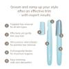 GESKE Precision Trimmer | 4 in 1 | Painless, Hygienic Hair Remover | Precise Hair Trimmer Tool | Face & Body | Men & Women | Grooming Device | Hypoallergenic, Easy-to-exchange Blades | All Skin Types view 2