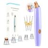 Blackhead Remover Pore Vacuum Cleaner - Upgraded Facial Pore Cleaner - Electric USB Pore Vacuum with 5 Probes - Upgraded Blackhead Suction Tool - Blackhead Remover Kit (Purple) view 1