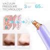 Blackhead Remover Pore Vacuum Cleaner - Upgraded Facial Pore Cleaner - Electric USB Pore Vacuum with 5 Probes - Upgraded Blackhead Suction Tool - Blackhead Remover Kit (Purple) view 2