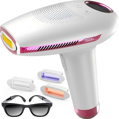 DEESS IPL Laser Hair Removal Device for Women & Men, GP591 3 in 1 Fastest Flashes ICE-Cooling Permanent Hair Remover, Safe & Painless, Long-lasting Reduction of Body & Face Hair Regrowth, Home Use