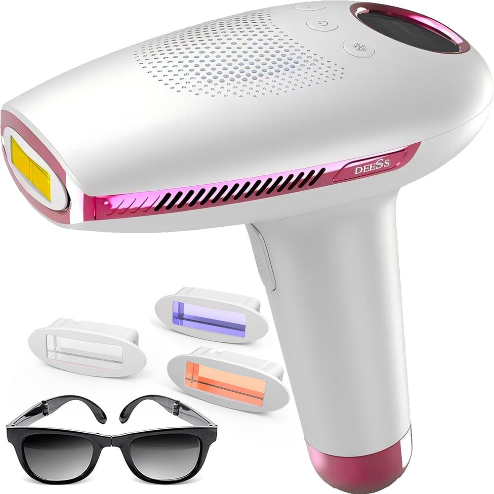 DEESS IPL Laser Hair Removal Device for Women & Men, GP591 3 in 1 Fastest Flashes ICE-Cooling Permanent Hair Remover, Safe & Painless, Long-lasting Reduction of Body & Face Hair Regrowth, Home Use