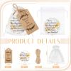 50 Sets 2.76" Inspirational Compact Pocket Mirrors Bulk Operation Christmas Bulk Appreciation Gifts Small Purse Makeup Mirror Souvenir Bag for Stuffer Items Women Quinceanera Employee(Gold and White) view 2