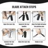 FEISIER Straight Razors for Men, Professional Straight Single Edge Razor Kit, Stainless Steel Barber Razor with 100 Replacment Blades,Premium Barber Razor for Men's Shaving Salon view 3
