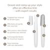 GESKE Precision Trimmer | 4 in 1 | Painless, Hygienic Hair Remover | Precise Hair Trimmer Tool | Face & Body | Men & Women | Grooming Device | Hypoallergenic, Easy-to-exchange Blades | All Skin Types view 2