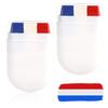 2pcs Patriotic 4th of July Face Paint, Red White & Blue USA American Flag Face Paint Stick Softball Baseball Face Paint Sports Events & Independence Day Stuff for Athletes Men Women Kids view 1