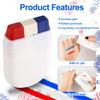 2pcs Patriotic 4th of July Face Paint, Red White & Blue USA American Flag Face Paint Stick Softball Baseball Face Paint Sports Events & Independence Day Stuff for Athletes Men Women Kids view 3