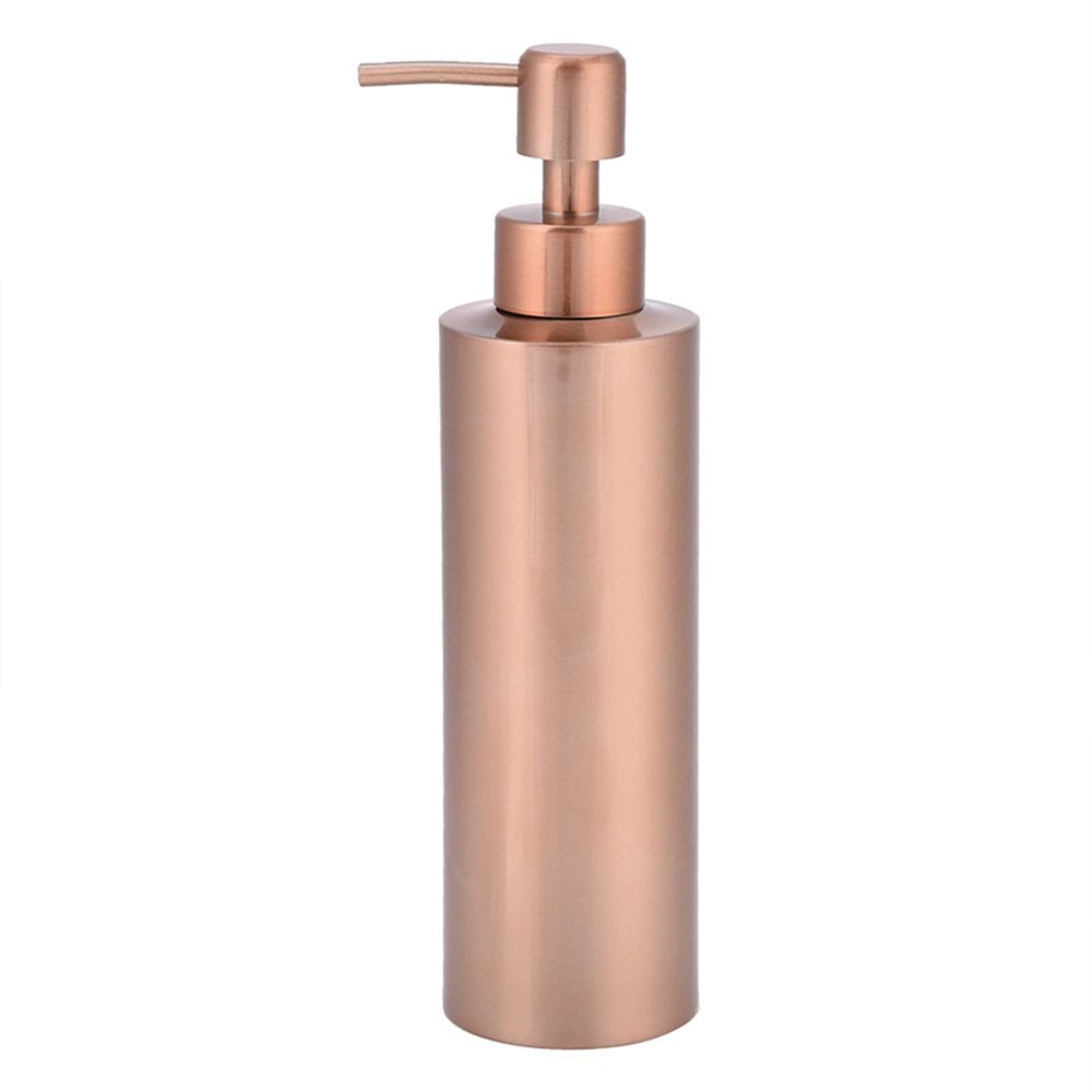 Dish Dispenser Copper Stainless Steel Dispenser, Hand Pump Dispenser, for Shampoo, Body Cleaner, Liquid, Dishwashing Liquid (350ML)