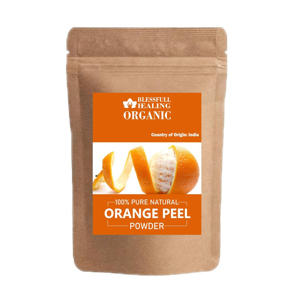 Blessfull Healing Organic Orange Peel Powder 100% Pure Natural 100 Gram / 3.52 oz