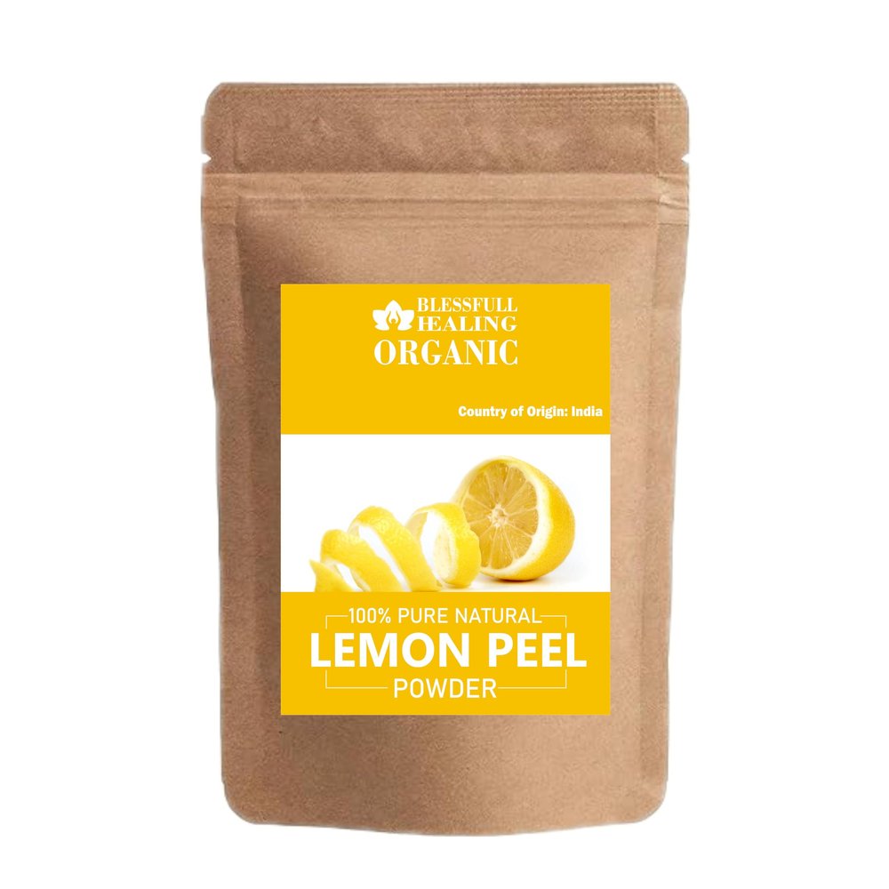 Blessfull Healing Organic Lemon Peel Powder 100% Pure Natural 300 Gram / 10.58 oz