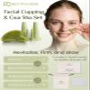 Rena Chris Facial Cupping Set & Gua Sha Facial Tool - Silicone Cupping Set & Jade Gua Sha Stone - Face Cupping Therapy Set for Natural Skin Care, Puffiness, Lip Plumping(Green) view 2