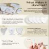 Rena Chris Gua Sha Facial Tools, Ergonomic White Jade Stone Guasha Tool for Face Massage, Manual Facial Massager Tool for Jawline Sculpting and Puffiness Reduction with Silicone Case (White) view 4