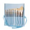 10PCS Travel Portable Soft Makeup Brushes Set Eye Shadow Foundation Powder Eyelash Lip Concealer Blush Make Up Brush Set PU Bag view 1