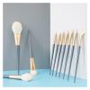 10PCS Travel Portable Soft Makeup Brushes Set Eye Shadow Foundation Powder Eyelash Lip Concealer Blush Make Up Brush Set PU Bag view 4
