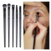 Professional Makeup Brushes Set Eye Shadow Concealer Foundation Blusher Contour Shadow Soft Hair Mixed Smudge Makeup Beauty Tool (Color : Eyeliner brush) view 3