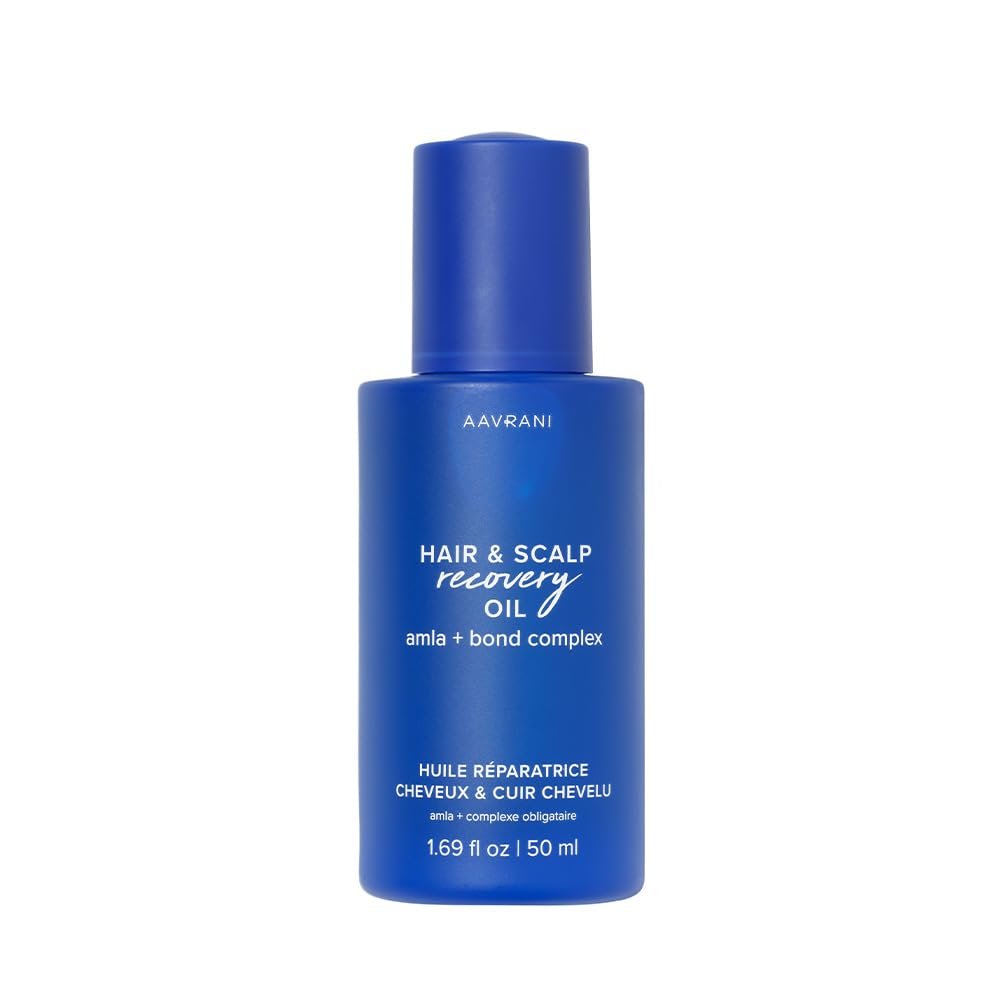 AAVRANI Hair & Scalp Recovery Oil - Rosemary, Bond Complex, & Amla Treatment for Damaged Hair, Frizz Control, & Hair Growth - Vegan - 1.69 Fl Oz