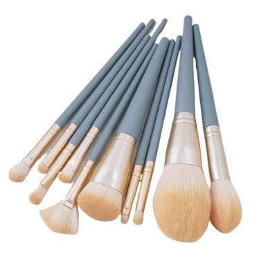 8-13Pcs Soft Makeup Brushes Set Eye Shadow Foundation Brush Women Cosmetic Brush Powder Blush Blending Brush Make Up Beauty Tool (Color : 10PCS White)